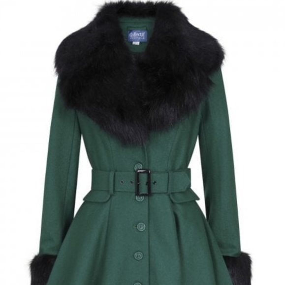 BNWT Collectif Cora faux fur swing coat sz UK 18💘 - Picture 2 of 8